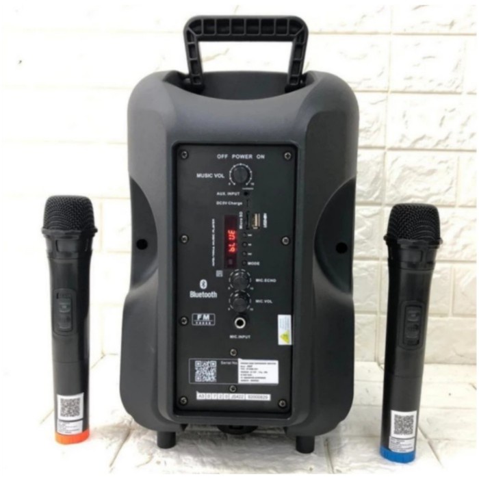 Speker portabel 8 inch bluetooth karaoke dat dt 820qd