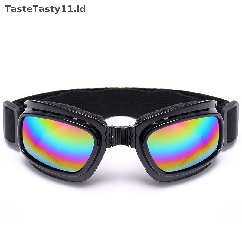 Tastetasty Protection Goggles Clear Glasses Motor Riding UV Protection Goggles Angin Debu Tahan Debu Bersepeda Outdoor Sport Goggles.