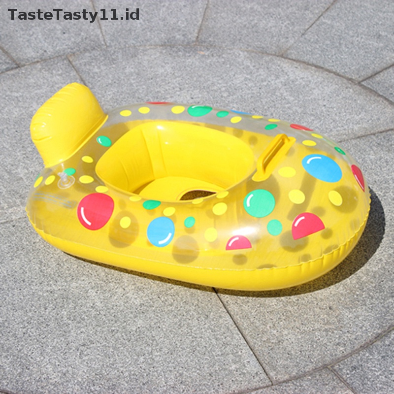 Tastetasty 1pc Cincin Renang Tiup Pelampung Kolam Renang Baby Ring Cincin Kasur Tiup.