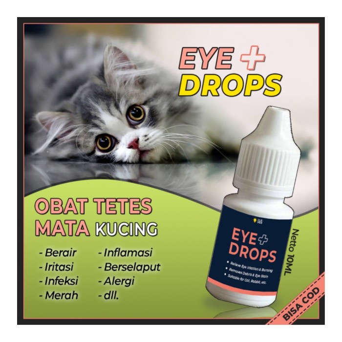 EYE PLUS DROPS Obat Tetes Mata Kucing 10mL - Obat Mata Kucing Belekan