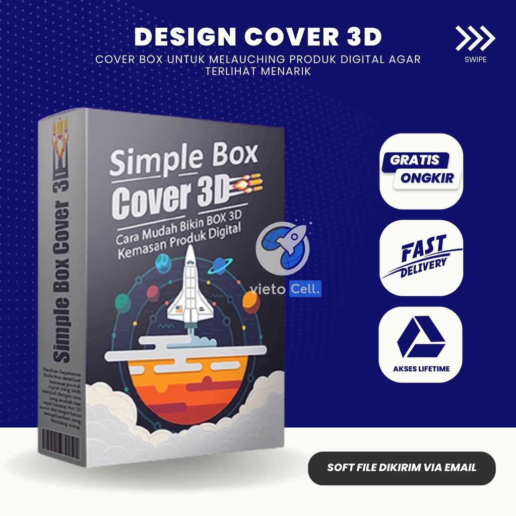 [Template] Design Box Power Cover 3D PPT Power Point Layanan Digital