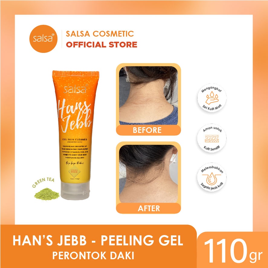 Salsa Hans Jebb Gel Skin Cleanser | Perontok Daki | Lulur Tanpa Bilas