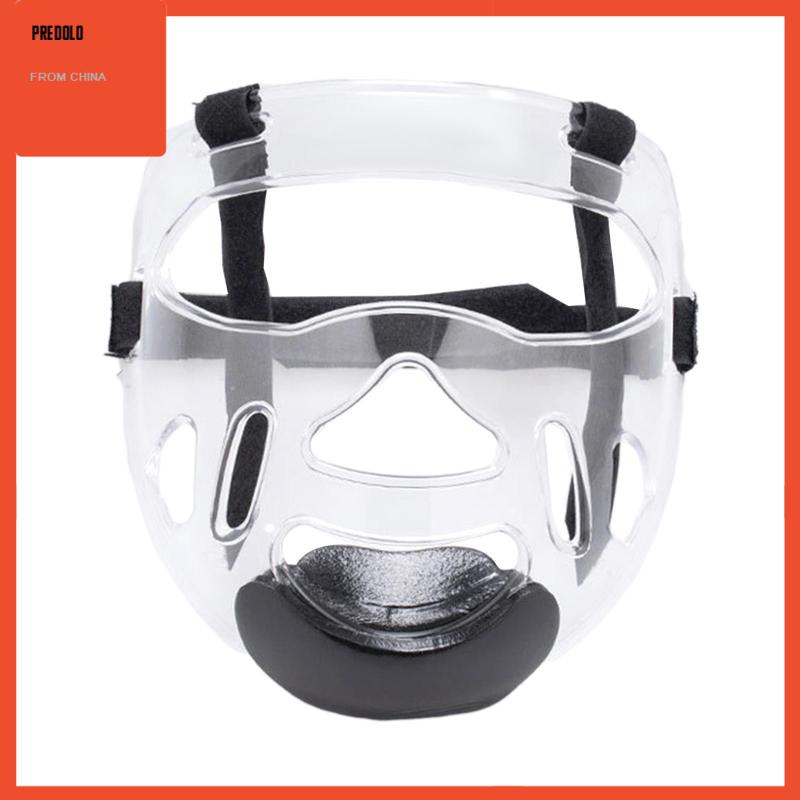 [Predolo] Penutup Kepala Taekwondo Bening Detachable Face Head Gear Untuk Tinju