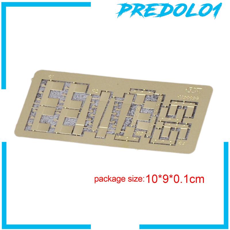 [Predolo1] Skala1: 35model Puzzle 3D Layout Engsel Kuningan Dioramas Koleksi Handmade