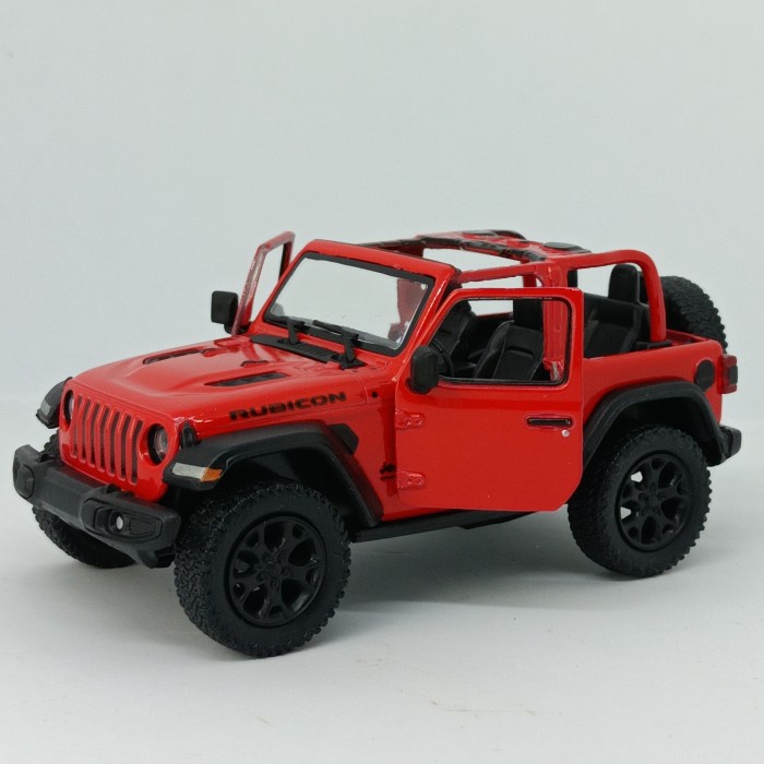 Diecast Miniatur Mobil Jeep Wrangler Rubicon Kinsmart