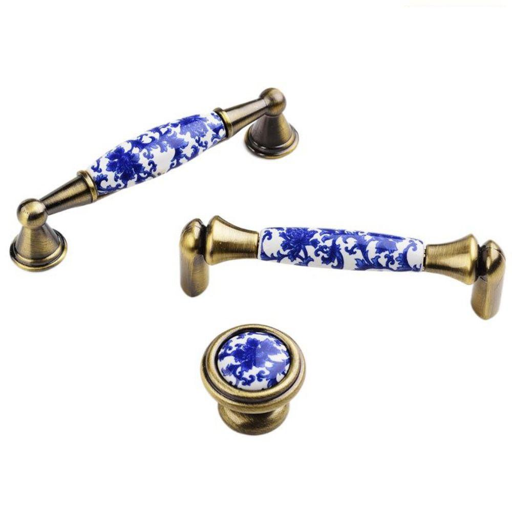 [Elegan] Handle Pintu 76mm/96mm/128mm 1Pcs Knob Laci Furniture Fashion Kreatif Antik