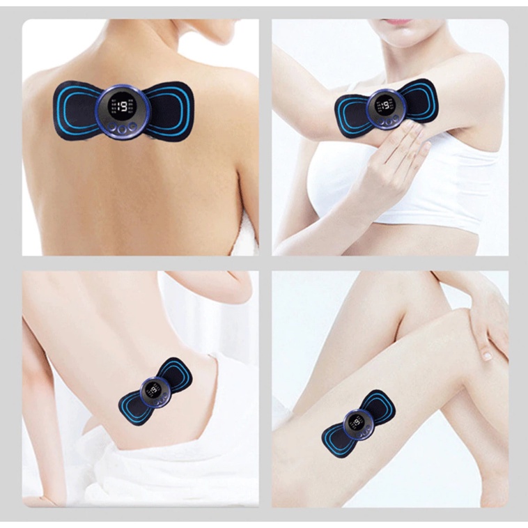 Alat pijat leher elektrik EMS mini neck massager akupuntur pemijat
