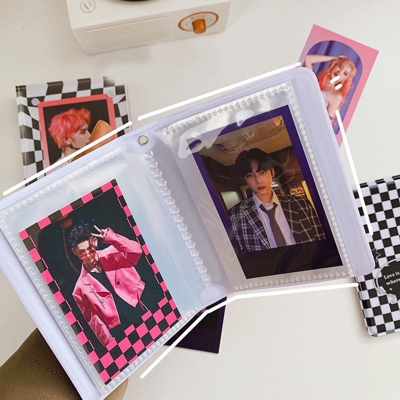 40kantong INS 3Inch Album Foto Kupu-Kupu Bahan PP Idol Penyimpanan Photocard Buku Koleksi Kartu Lomo