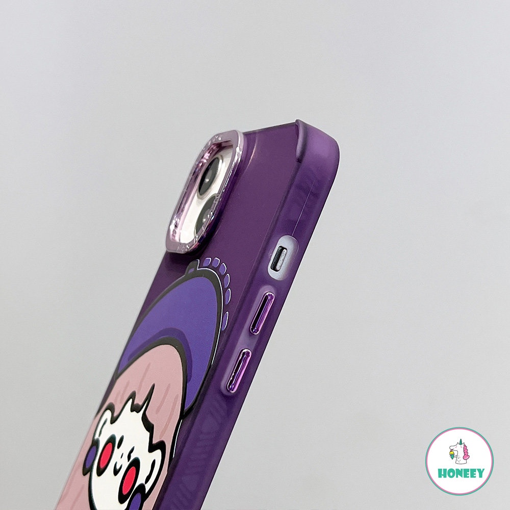 Case Pelindung Lensa Fashion Berlapis Kompatibel Untuk iPhone 11 Pro Max12 13 14 Pro Max XR XS 7 8 Plus Gadis Lucu Blush Anti-Shock Lembut Sarung Hp