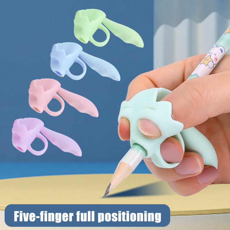 Tempat Pulpen Postur Tulisan Anak Pulpen Tulisan Tangan Grip Tulisan Posture Correction Tool Aid Grip Posture Correction Device Untuk Pelajar Silikon Lembut Tempat Pensil