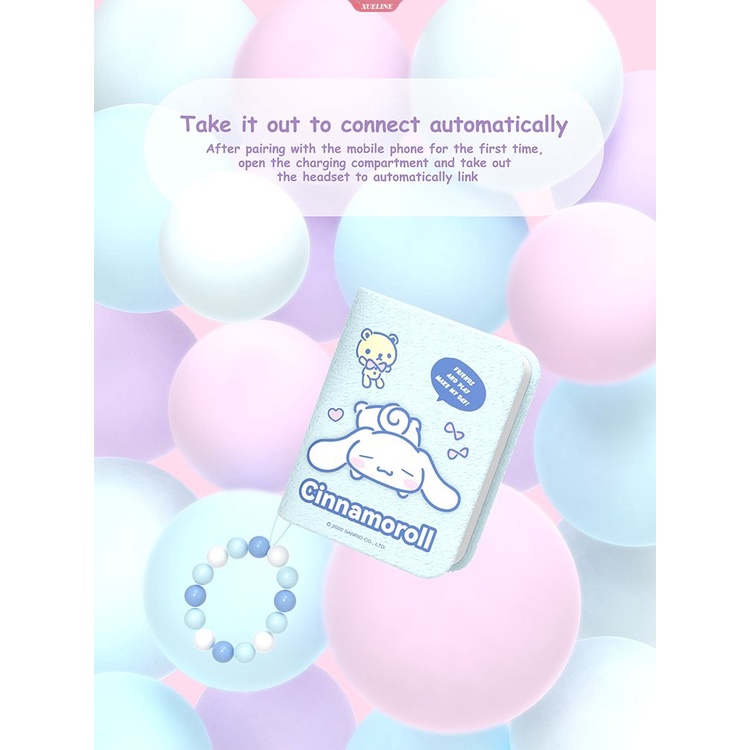 Sanrio Kuromi Headphone Bluetooth Cinnamoroll True Wireless Headset Pochacco Sport Noise Reduction Touch Control Game Earphone [ZXL]