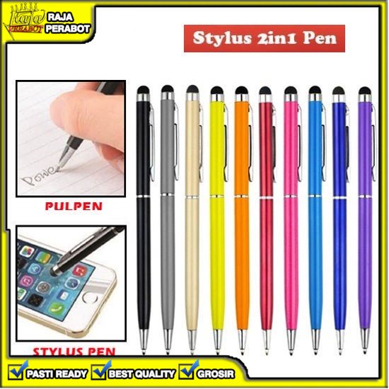

[RPB] ALAT TULIS PULPEN BALLPOINT BOLLPOINT AJAIB STYLUS 2 IN 1 TOUCHSCREEN PENA SENSITIVE TABLET SMARTPHONE