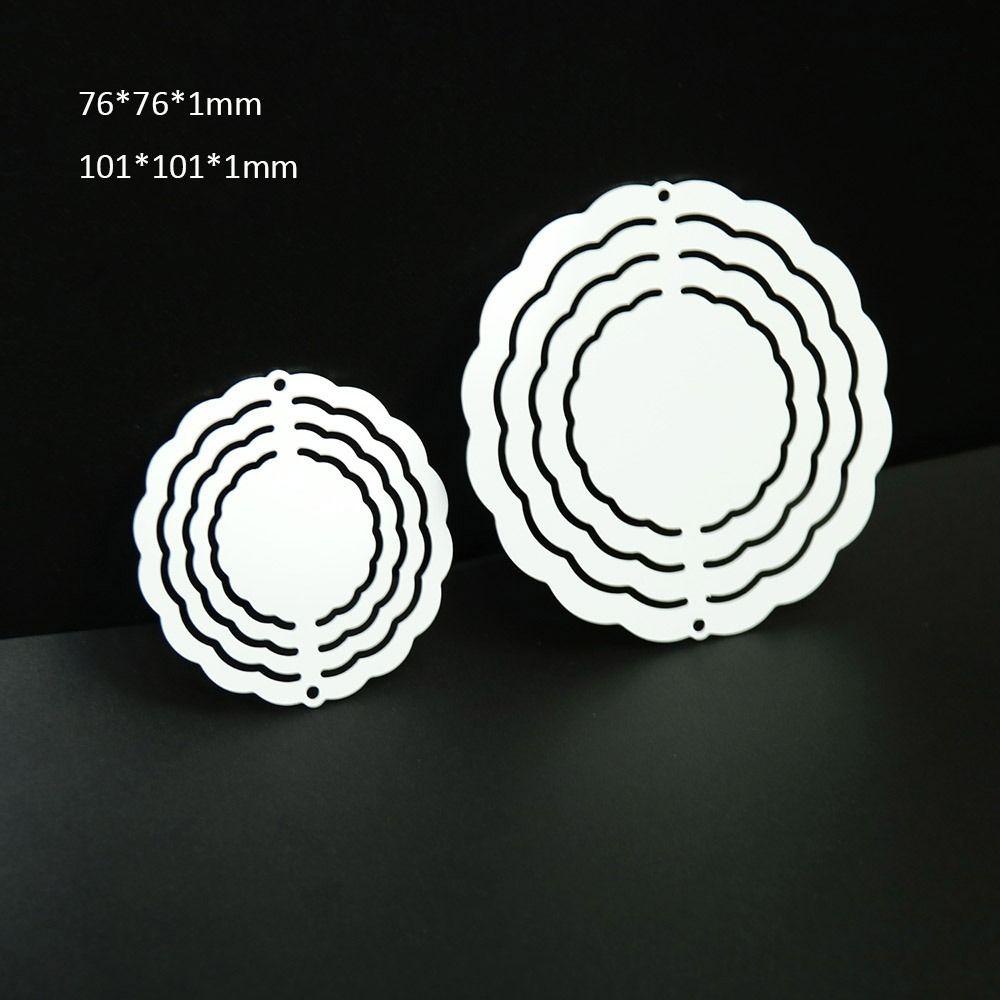 Populer Sublimasi Lonceng Angin Kerajinan Halaman Taman Yard Spinner Home Decor Hiasan Gantung Hanging Wind