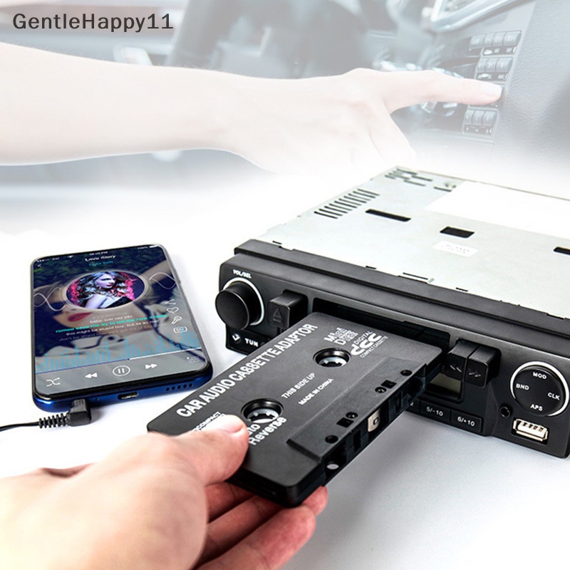 Gentlehappy High Quality Car MP3 MP4 Kaset Tape Adapter Handphone Audio Converter Car Tape Converter Untuk IPod MP3 CD DVD Player id