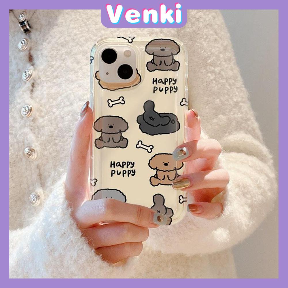 VENKI - For iPhone 11 Case Clear Phone Case TPU Soft Case Airbag Shockproof Protection Camera Cute Multi Shape Dog Compatible with iPhone 14 13 Pro Max iPhone 12 Pro Max XR XS 7 8