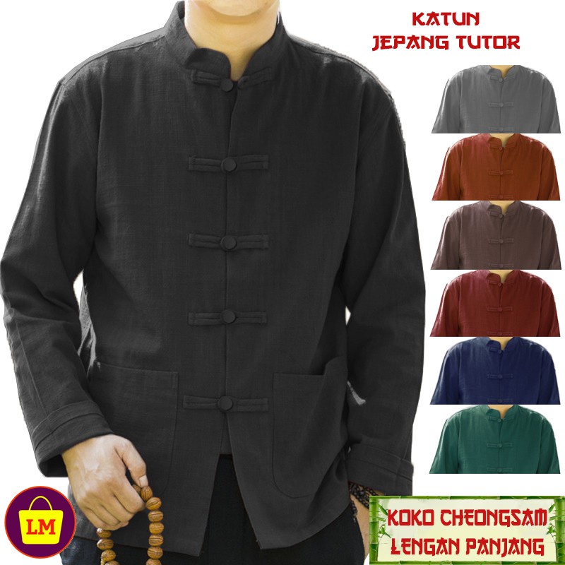 Baju Atasan Koko Pria Lengan Panjang KOKO CHONGSAM IPMAN