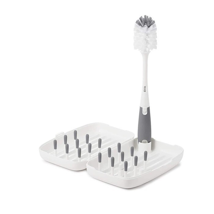 OXO TOT ON THE GO DRYING RACK &amp; BOTTLE BRUSH