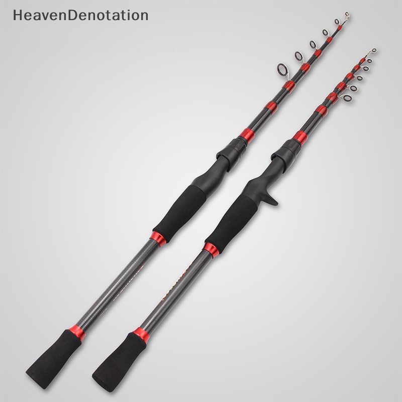 [HeavenDenotation] 1.6m-2.7 M Telescopic Fishing Rod Carbon Portable Spinning Casg Rod Lure Fishing HDV