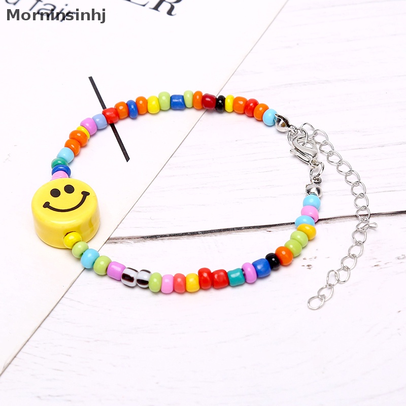 Mornin Boho Fashion Wanita Wajah Senyum Gelang Multicolor Manik Bangle Pesona Perhiasan Hadiah id