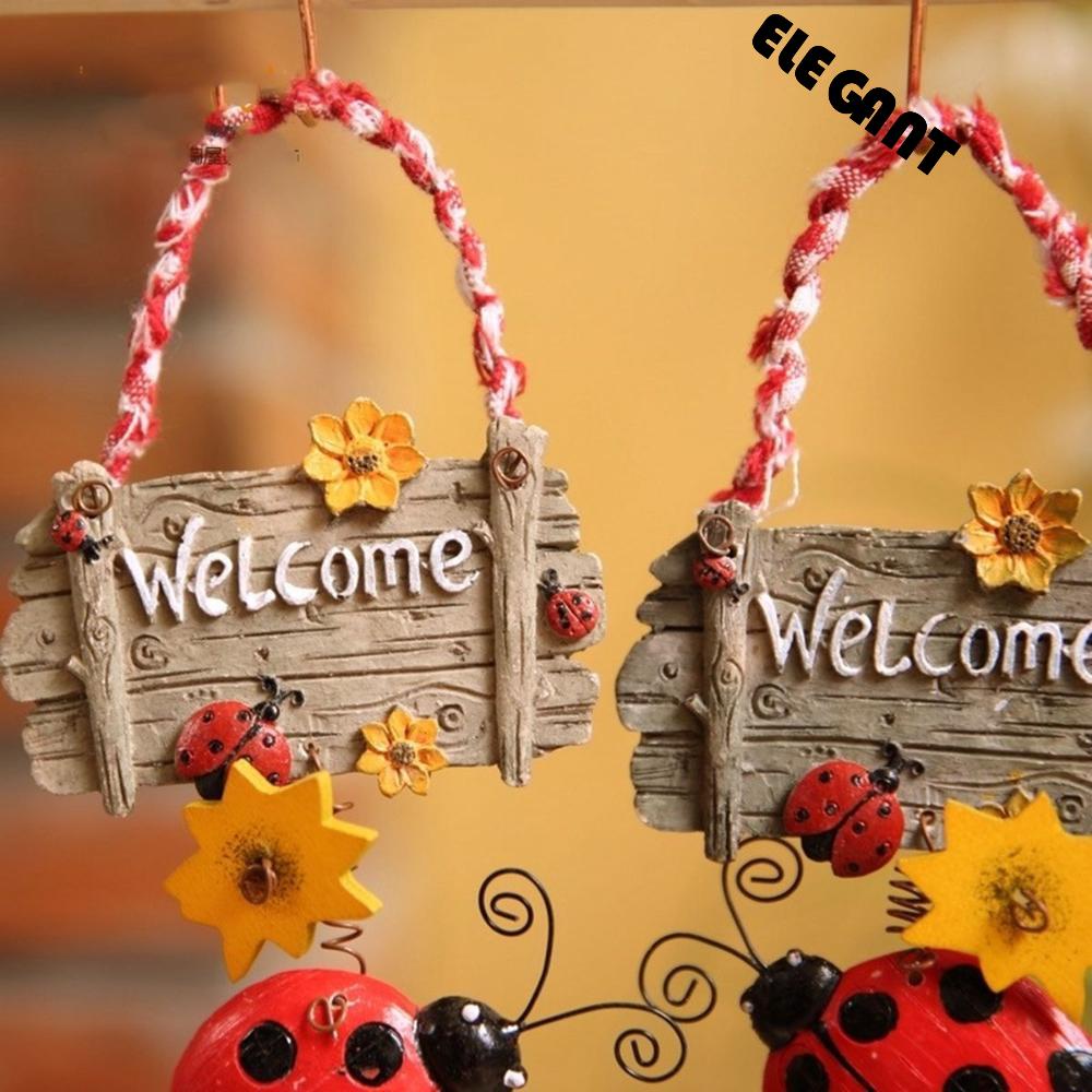 [Elegan] Doorplate Teras Adorable Spring Ladybug Decor