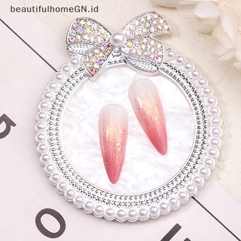 {Cantik} Resin Nail Art Paint Gel Polish Palette Display Holder Papan Piring Pigmen Warna~