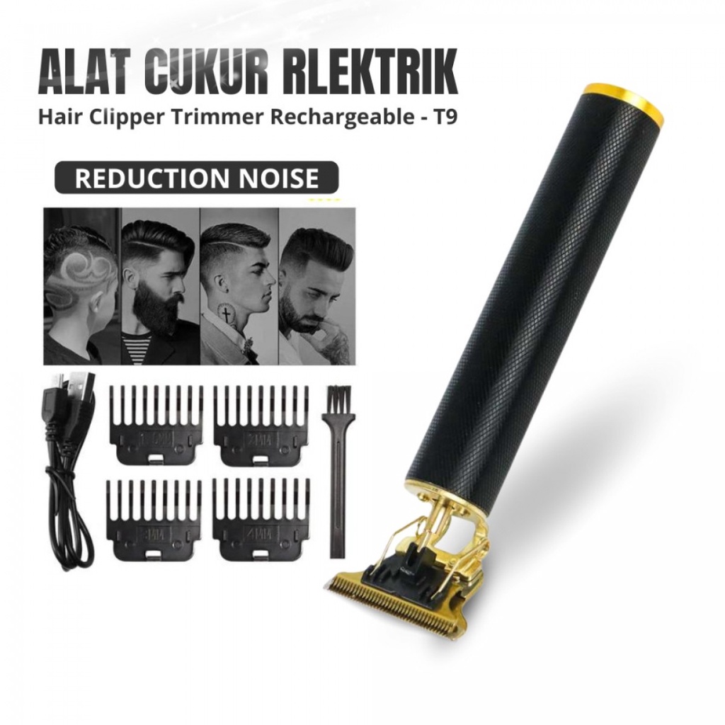 VINTAGE Alat Gunting Cukur Elektrik Hair Clipper Trimmer charger T9