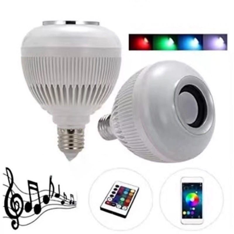[ Pplus ] Lampu  Bohlam RGB bluetooth Speaker 2 in 1  Lampu Warna Warni bluetooth Remote Speaker