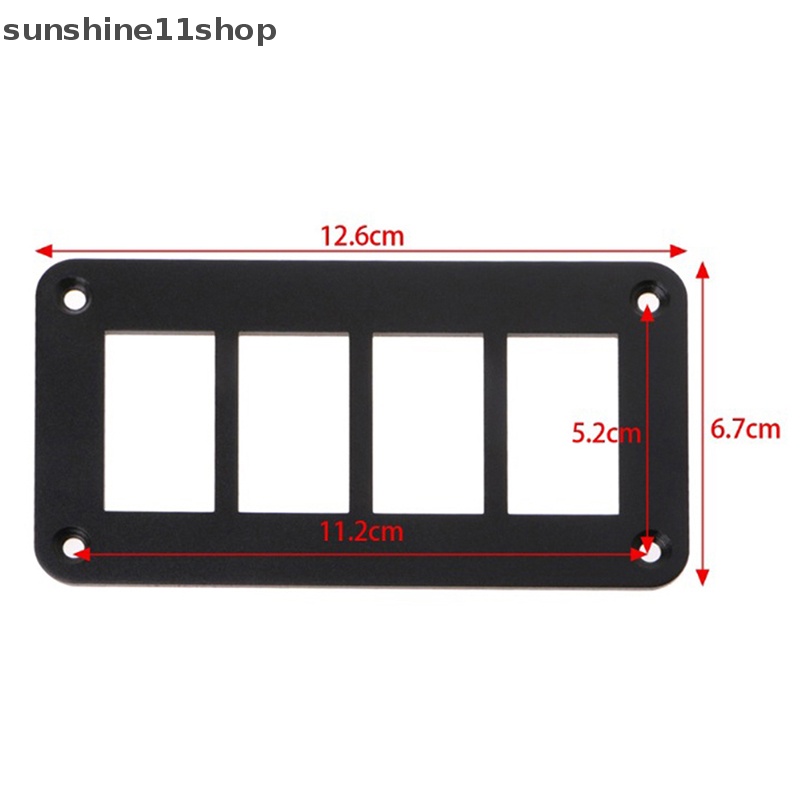 Sho Rocker Switch Housing Frame Untuk Carling ARB Dashboard Panel Pasang Aluminium N