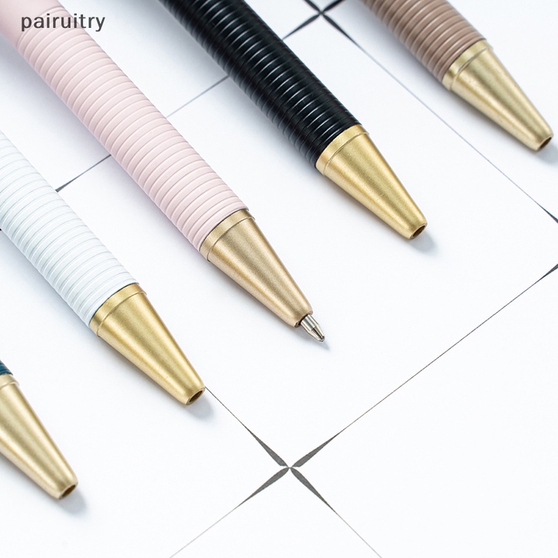 Prt Multi-Warna Gaya Sederhana Bolpoin Logam Bolpen Kreatif Perlengkapan Kantor Gaya Jepang Alat Tulis Perlengkapan Sekolah Pena Hadiah PRT