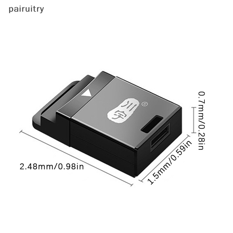 Prt Portable Micro SD Card Reader 2.0 USB Adaptor Kecepatan Tinggi Dengan Slot Kartu TF C286 PRT