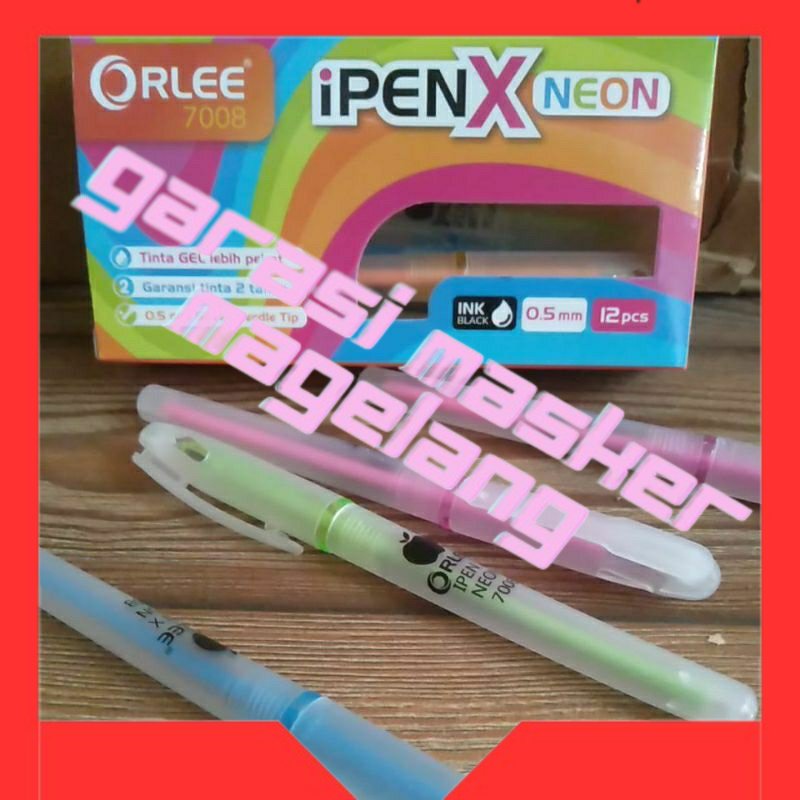 

Bolpoin orlee ipenx neon 1 lusin (isi 12pcs)