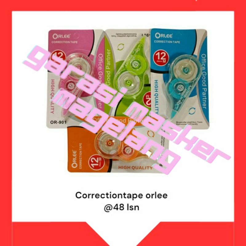 

TIP EX KERTAS ORLEE MURAH 12 METER