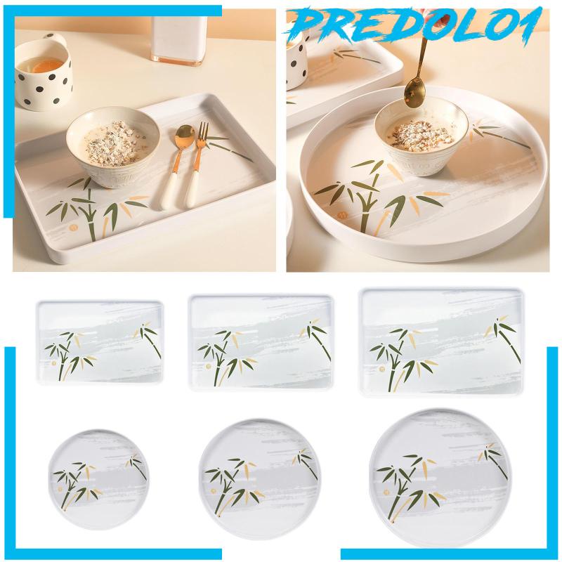 [Predolo1] Platter Dining Tableware Breakfast Serving Tray Tempat Makan Cookies Snack Makanan