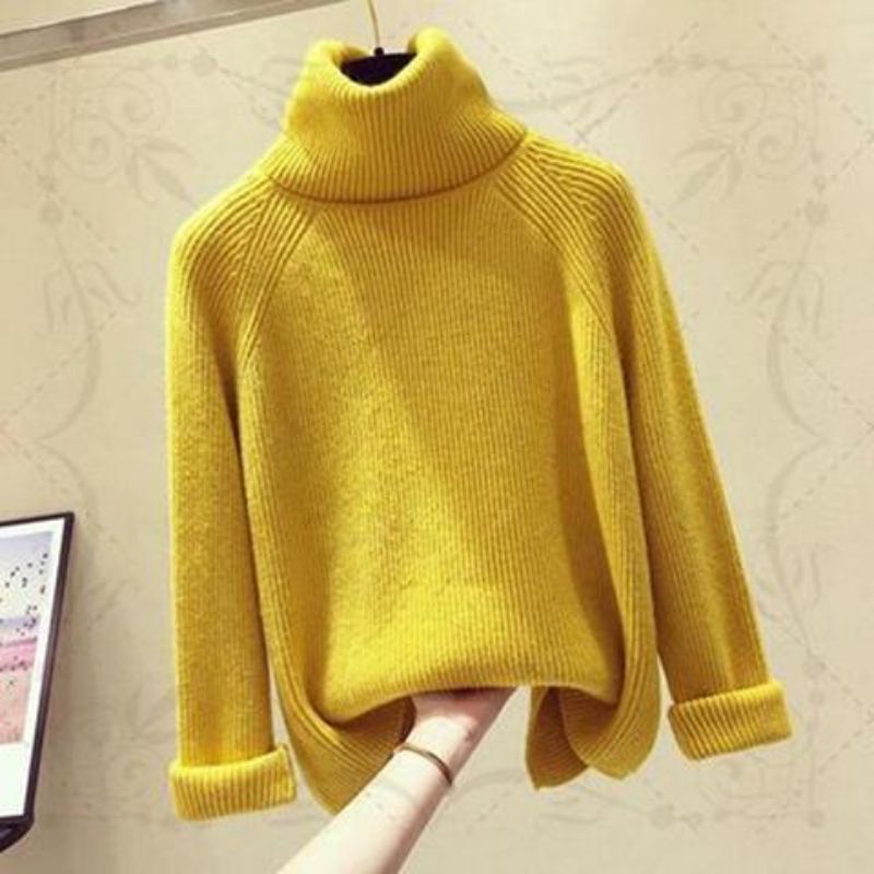 IMPORT DREAMY WOMAN WINTER TURTLENECK KNIT TOP BAJU ATASAN WANITA RAJUT MUSIM DINGIN