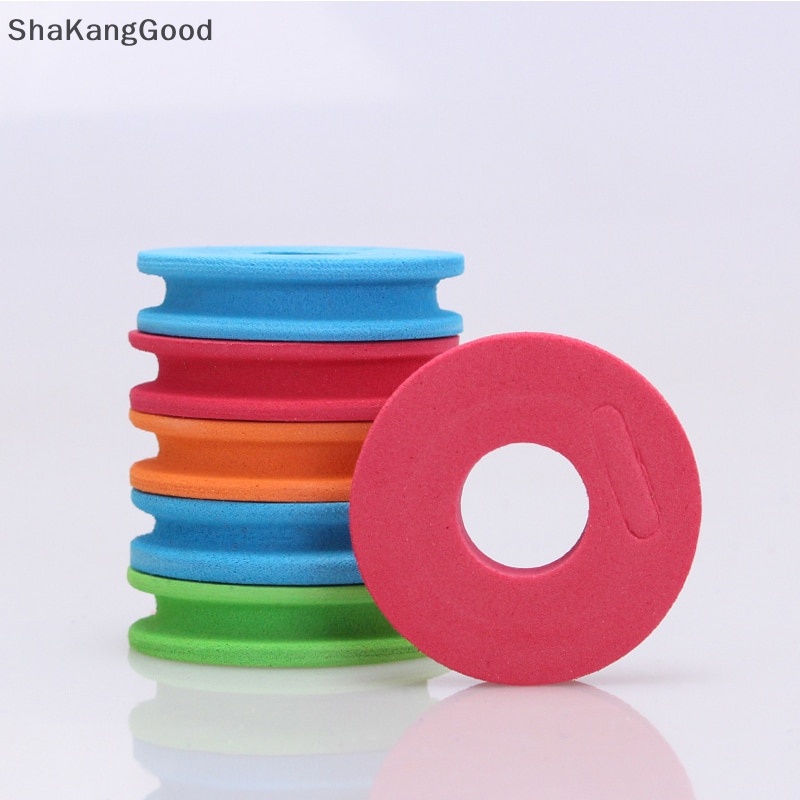 Skid 100Pcs EVA Foam Spools Fishing Winding Board Garis Pengait Pancing Tackle Foam SKK