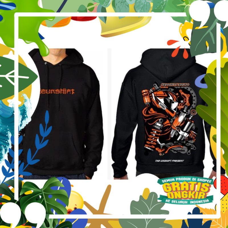 jaket sunmori/hoodie sunmori/JAKET MOTOR SUNMORI/ Besar Kecil Sedang
