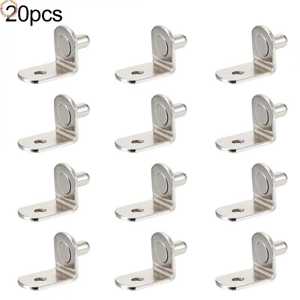 20pcs Shelf Support Studs Pasak Pin Colokan 5mm Braket Dapur Kabinet Berbentuk L