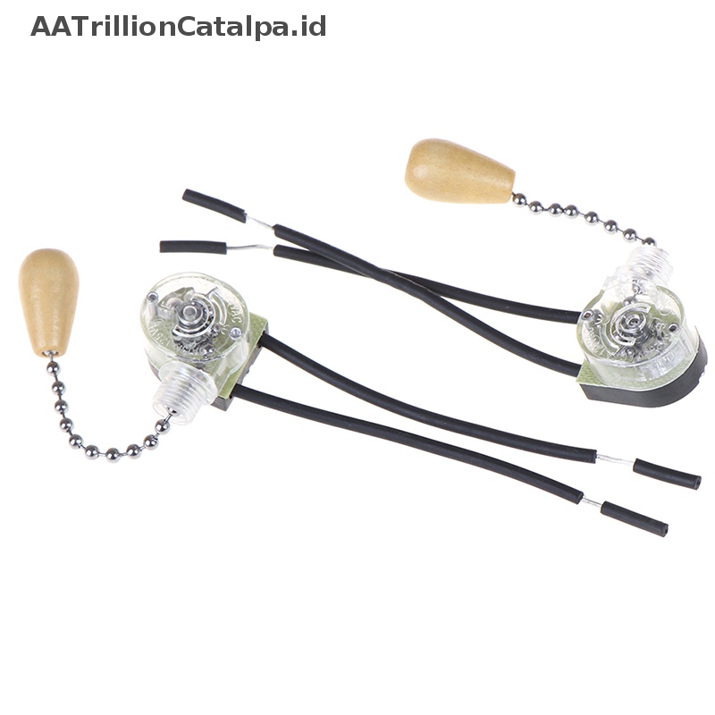 Aatrillioncatalpa 4pcs Lampu Dinding Tarik Saklar Rumah Lampu Kipas Angin Plafon Saklar Rantai Tarik Universal  Id