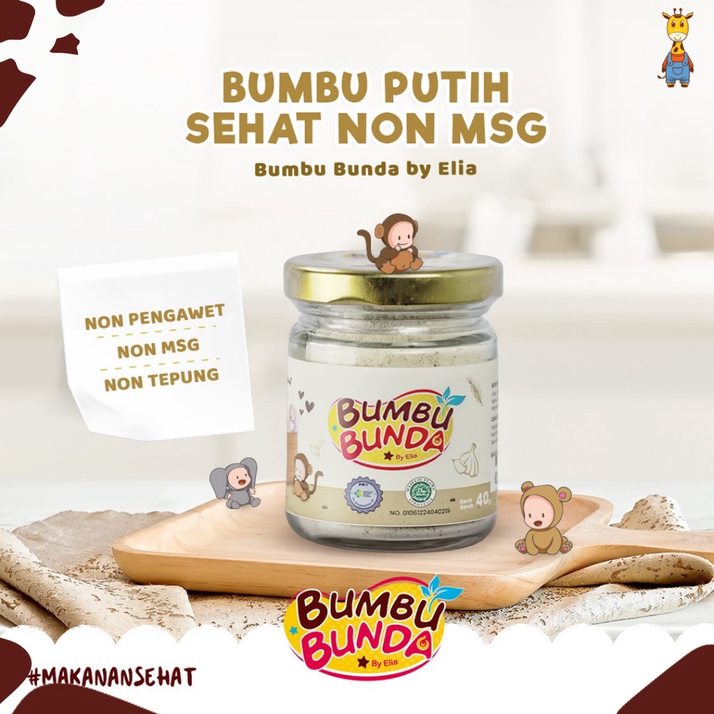 Bumbu Bunda Elia Organic Food Powder Rempah MPASI / Kaldu MPASI / Kaldu Bayi / Lengkuas Organik