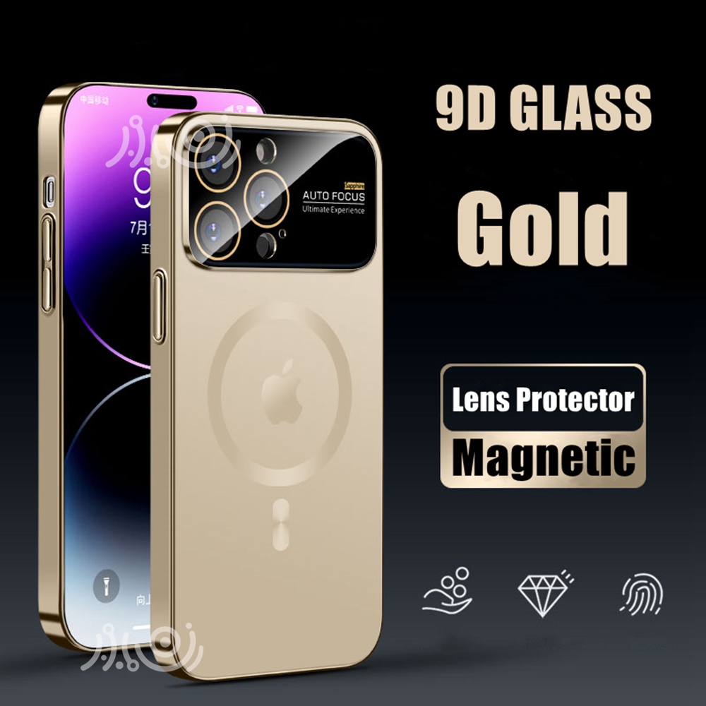 Mewah Frosted 9D Kaca Ponsel Case Untuk Iphone12 13 14 Pro Max14 Plus Case Magnetik Shockproof Back Cover Matte Casing iPhone