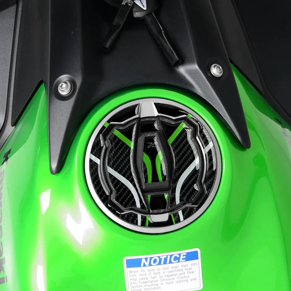 Kawasaki Z900 Z 900 50TH 3D Motor Carbon Fiber Fuel Tank Stiker Tutup Gas Minyak Pelindung Penutup Modifikasi Aksesoris