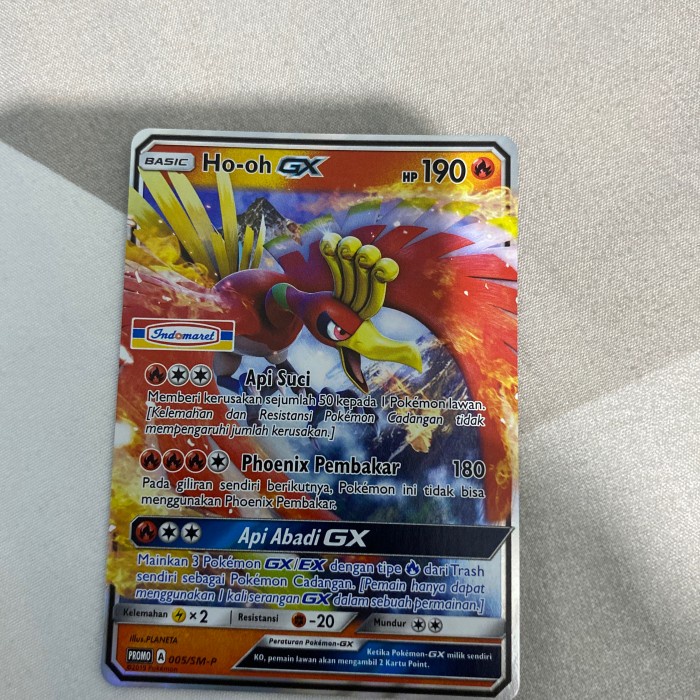 Pokemon TCG Indonesia - Ho-Oh GX Foil  Indomaret
