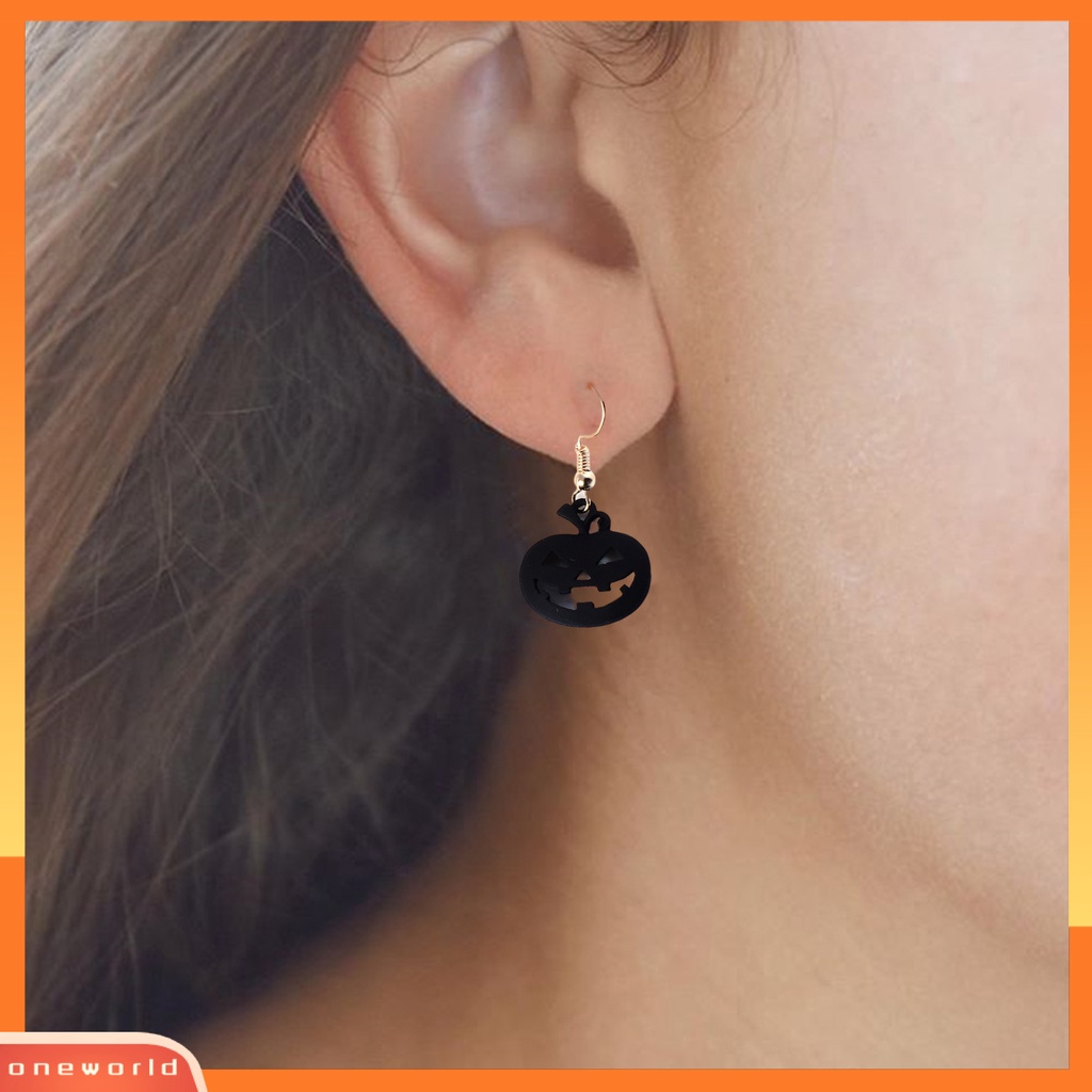 [WOD] 1pasang Anting Halloween Pengerjaan Halus Aksesoris Shiny Semua Pertandingan Indah Alloy Original Ilustrasi Gaya Aksesoris Untuk Pacaran