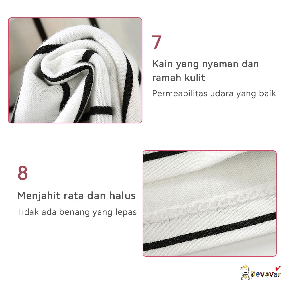 BEVAVAR 1~3 thn baju kaos bayi/Atasan anak-anak import/Piyama Lembut laki laki perempuan