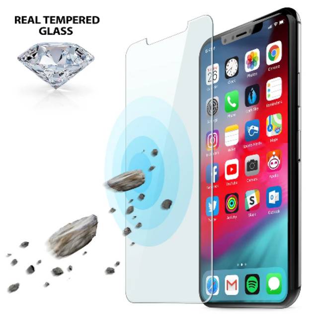 ANTIGORES IPHONE 11 ACREEN PROTECTOR TEMPERED GLASS TRANSPARANT BENING