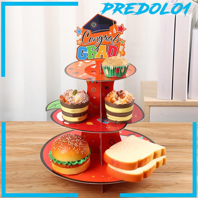 [Predolo1] Cupcake Stand Centerpiece Kardus Bulat 3tingkat Untuk Meja Cupcake Farmhouse