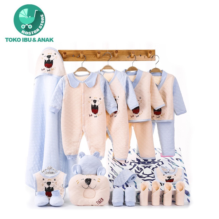 Bostonstore Pakaian anak Unisex baju bayi gift hadiah newborn 100%katun 0~12 bulan / Baby Gift / Baby Gift Set / Baby Gift Set Hampers / Baby Newborn Set / Baby Newborn Set lengkap / Baby Newborn Gift / Baby Newborn Hampers / Perlengkapan Baju Bayi