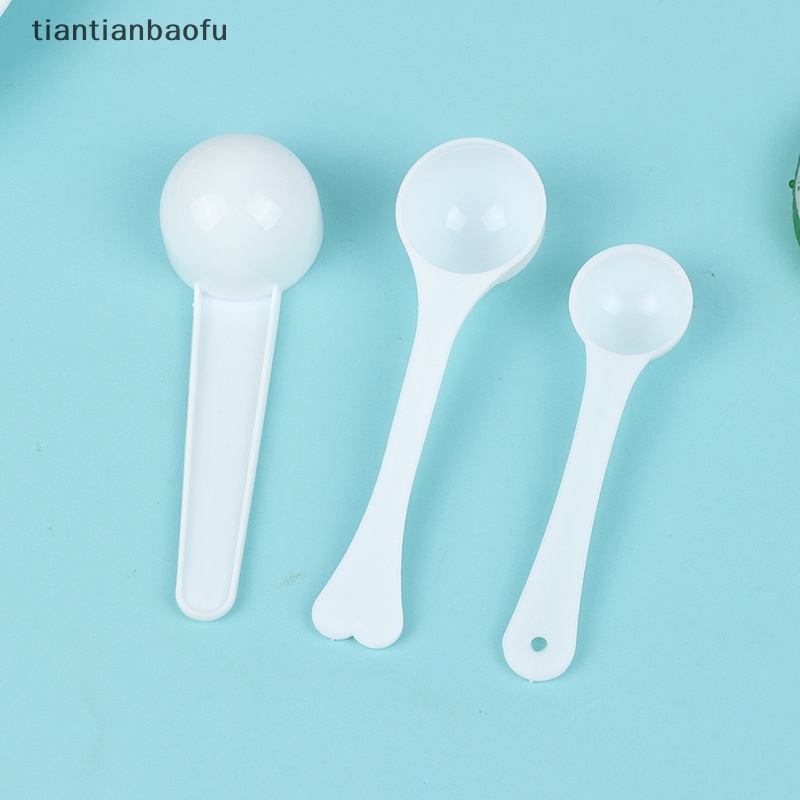 [tiantianbaofu] 10pcs 1g 3g 5g 10g Measuring Plastic Scoop Sendok Takar Susu Bubuk Sendok Butik