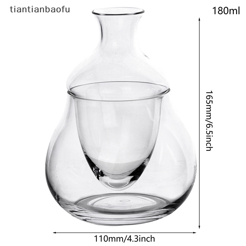 [tiantianbaofu] Glass Ice Bucket Red Wine Decanter Dispenser Anggur Whiskey Decanter Bar Alat Butik