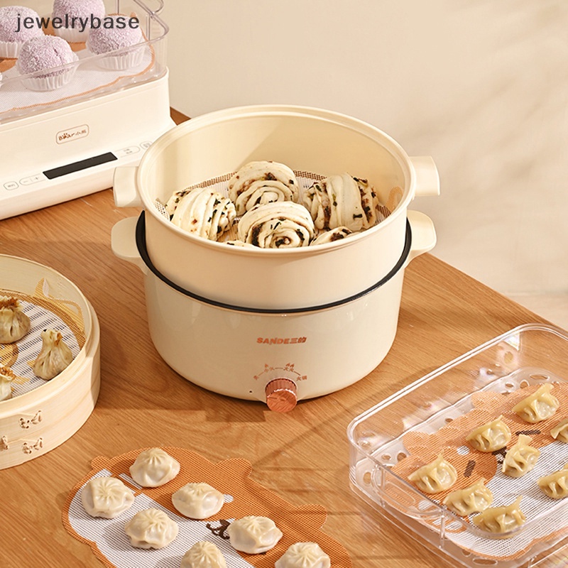 [jewelrybase] Tatakan Steamer Silikon Bulat Reusable Non Silicone Steamer Mesh Mat Butik